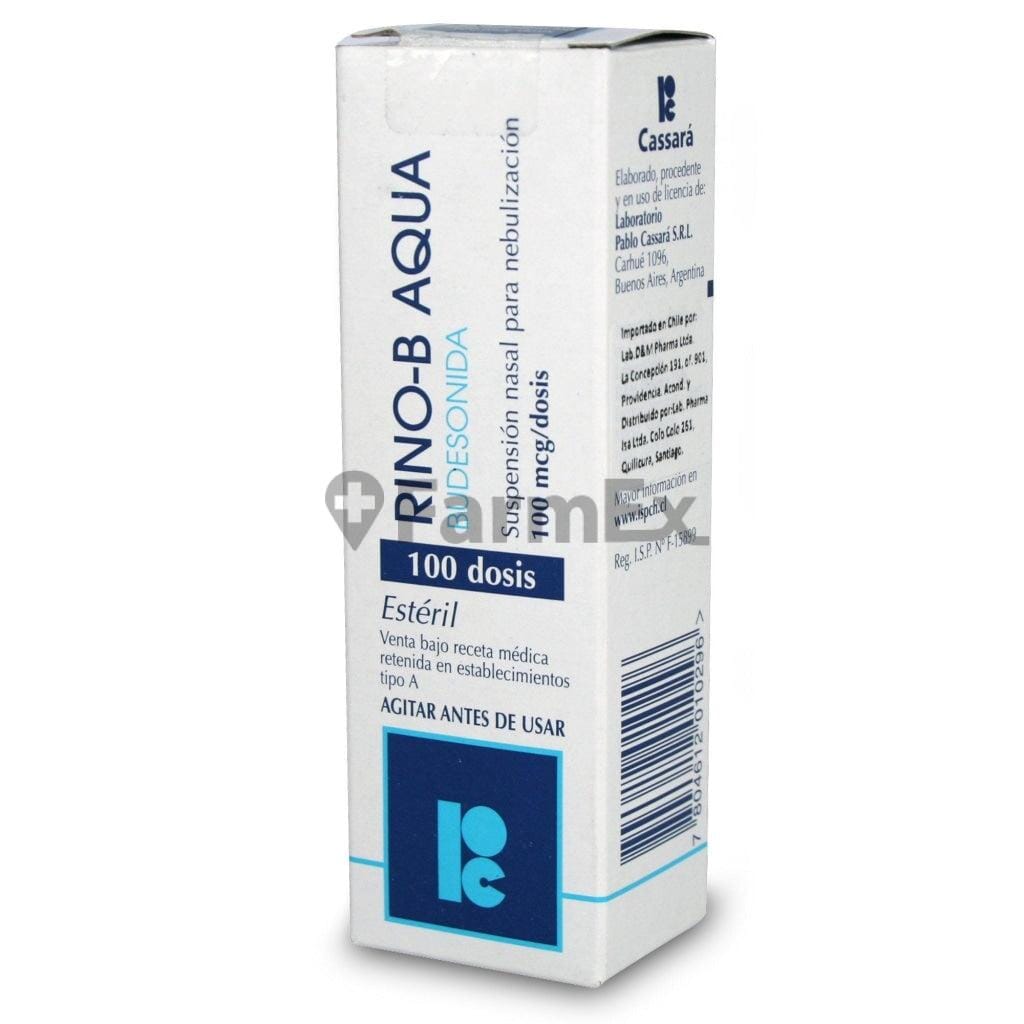 Rino - B Aqua Suspension Nasal 100 mcg / dosis x 100 dosis susc-1 de 6 meses Farmex-Suscripciones-Persistente
